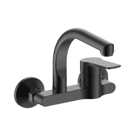 ROSA RS28155 BLACK UPPER NECK خلاط مجلا جدار ايتوميتك اسود