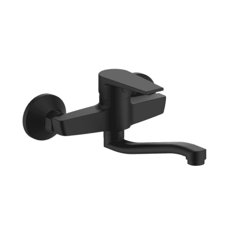 ROSA RS28056  SQUARE Black خلاط مجلا جدار ايتوميتك اسود