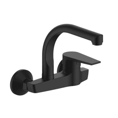 ROSA RS28056 UPPER NECK SQUARE Black خلاط مجلا جدار ايتوميتك اسود